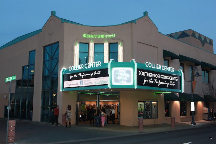 Craterian Theater, Southern Oregon's Center for he Performing Arts in Downtown Medford, Oregon.